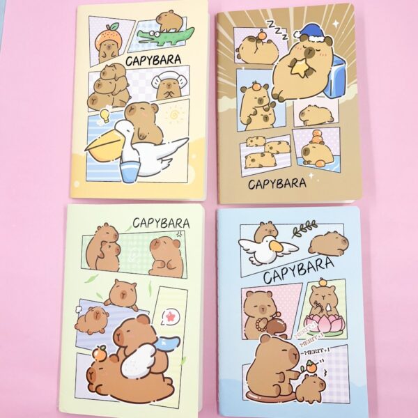 Caderno Grampeado 14,2x20,3cm Capivara de Boas