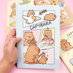 Caderno Grampeado 14,2x20,3cm Capivara de Boas