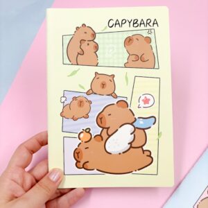 Caderno Grampeado 14,2x20,3cm Capivara de Boas