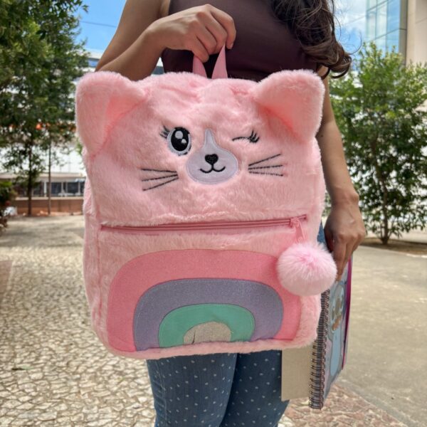Mochila Pelúcia Gatinho GG