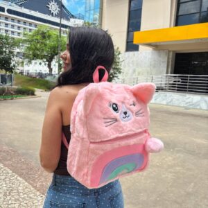 Mochila Pelúcia Gatinho GG