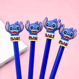 Caneta Fofa STITCH Cara no Bolo - PACOTE 6 UND