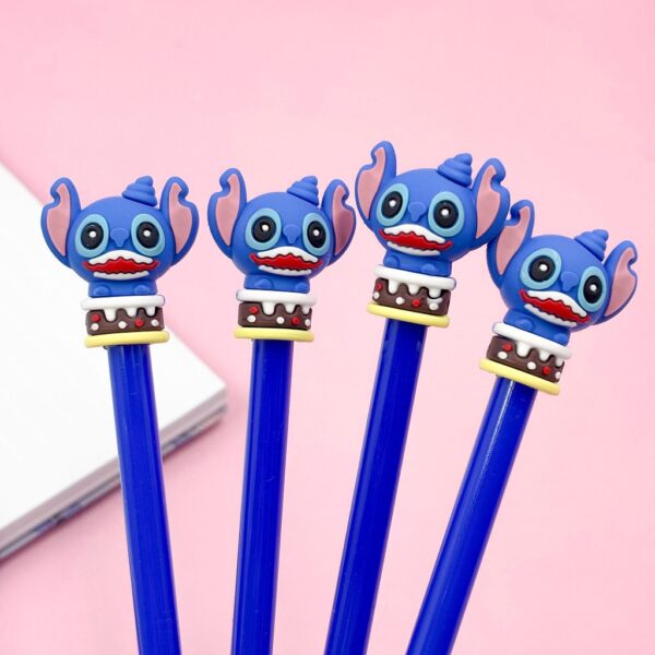 Caneta Fofa STITCH Cara no Bolo - PACOTE 6 UND