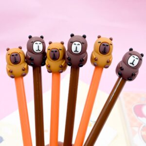 Caneta Fofa CAPIVARA Cute - PACOTE 6 UND