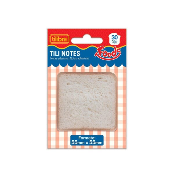 Tili Notes Foods Pão 58x58mm - TILIBRA - UND