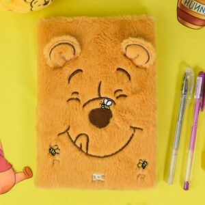 Caderno de Anotações Pelúcia Fluffy Ursinho Pooh DAC