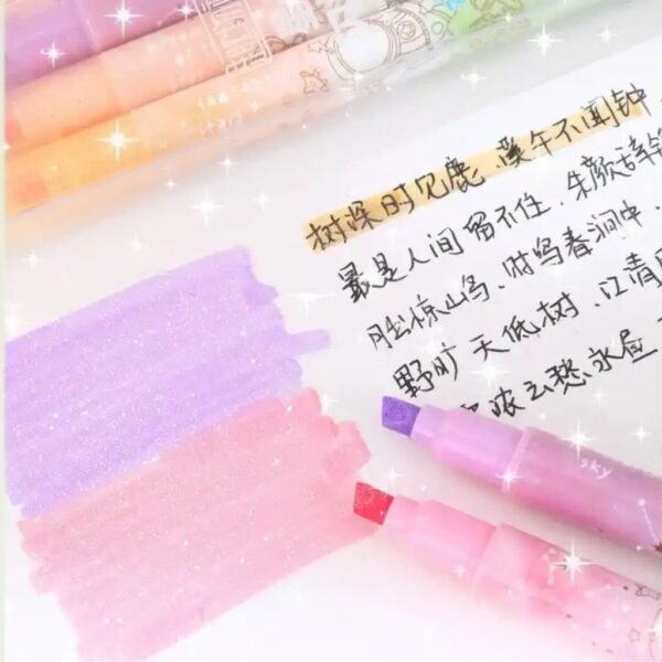 Marca Texto Glitter Astronauta - Blister 3 Und