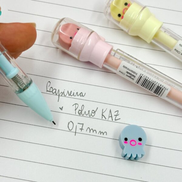 Lapiseira Polvo Divertido 0.7mm KAZ - CX 24 UND