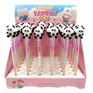 Caneta Fofa Colorida Panda Happy - CX 36 UND