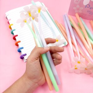 Caneta Fofa Flexível Flores - PACOTE 6 UND