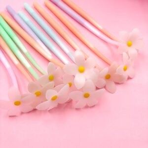 Caneta Fofa Flexível Flores - PACOTE 6 UND