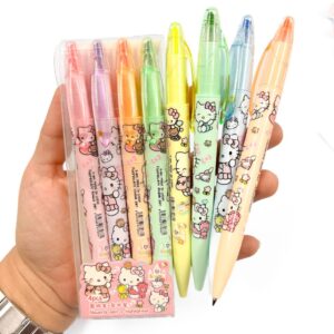 Marca Texto 2 em 1 ( Caneta e Marca Texto) Hello Kitty - BLISTER 4 UND