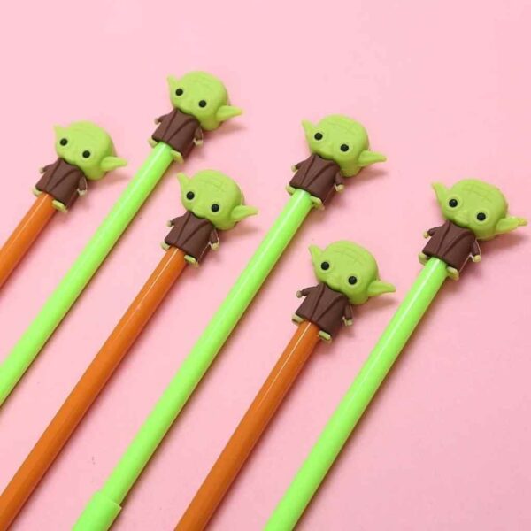 Caneta Fofa Yoda Star Wars - PACOTE 6 UND