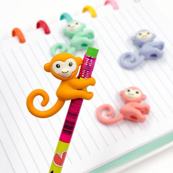 Borracha Fofa 3D PONTEIRA Macaco Agarradinho - CX 36 UND