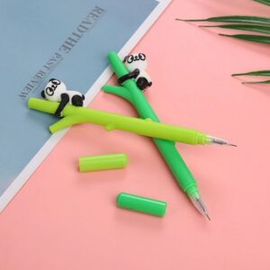 Caneta Fofa Panda Bambu - PACOTE 6 UND