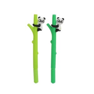 Caneta Fofa Panda Bambu - PACOTE 6 UND
