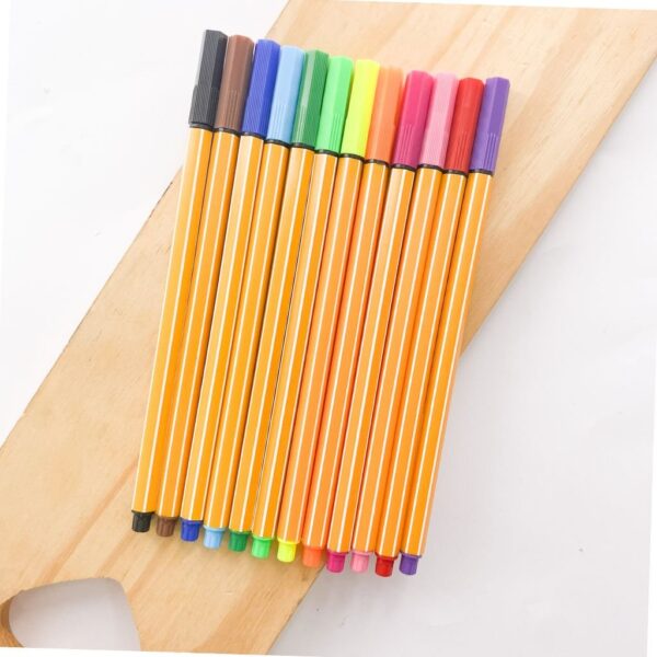 Caneta Fine Liner Marker 12 Cores - IMPORTADO - BLISTER