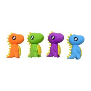 Borracha Fofa 3D Dinossauro - CX 48 UND