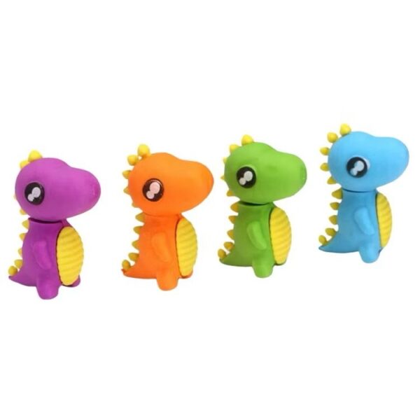 Borracha Fofa 3D Dinossauro - CX 48 UND