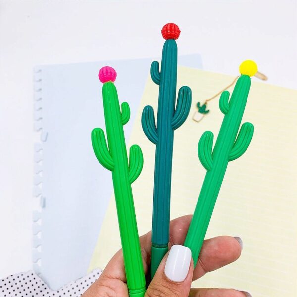 Caneta Fofa Cactus Mandacaru do Nordeste - PACOTE 6 UND