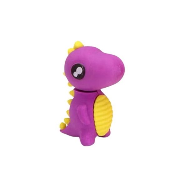 Borracha Fofa 3D Dinossauro - PACOTE 6 UND