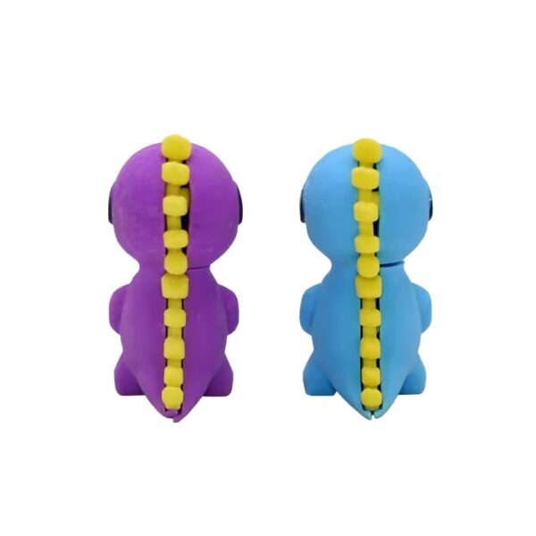 Borracha Fofa 3D Dinossauro - PACOTE 6 UND
