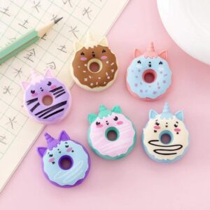 Borracha Fofa 3D Donut Unicórnio - CX 48 UND