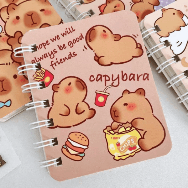Caderneta Aramada CAPIVARA CUTE - UND