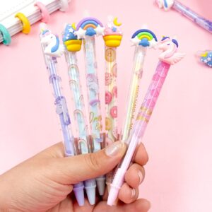 Caneta Clic Apagável Unicórnios e Fofuras - PACOTE 4 UND