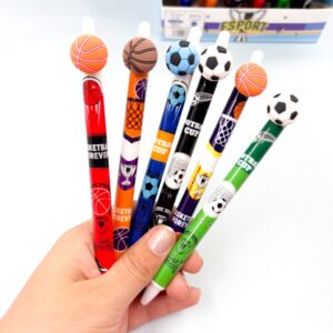 Caneta Clic Apagável Bolinhas Sport - PACOTE 4 UND