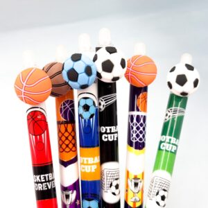 Caneta Clic Apagável Bolinhas Sport - PACOTE 4 UND