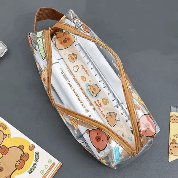 Estojo Transparente Cristal CAPIVARA CUTE - UND