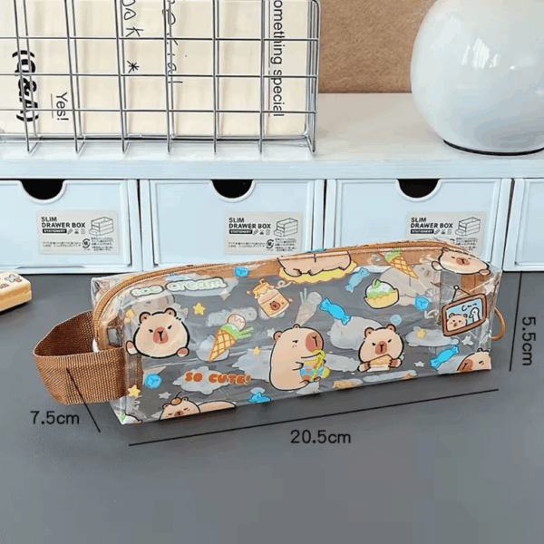 Estojo Transparente Cristal CAPIVARA CUTE - UND