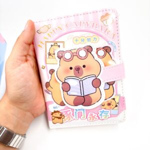 Caderno Luxo CAPIVARA 10,5x14,5cm c/ Fechamento - UND