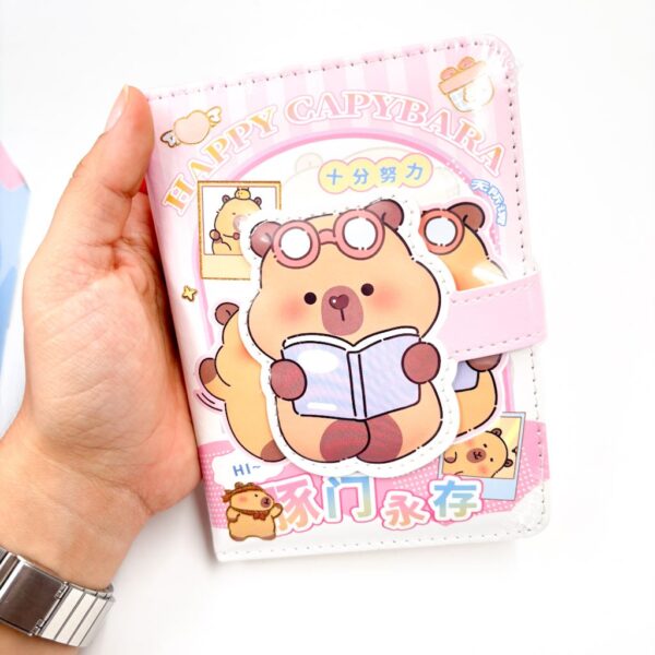 Caderno Luxo CAPIVARA 10,5x14,5cm c/ Fechamento - UND