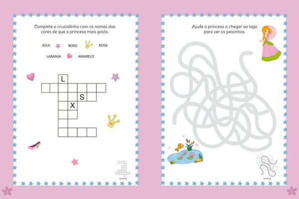 Livro de Atividades e Pintura PRINCESAS - CIRANDA - UND