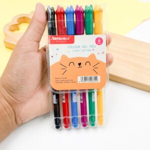 Caneta Color Gel Gatinhos - BLISTER 6 UND