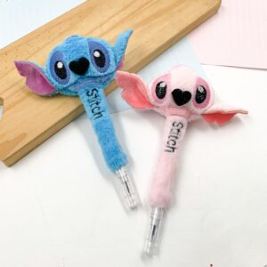 Caneta Premium Pelúcia STITCH E ANGEL  - UND