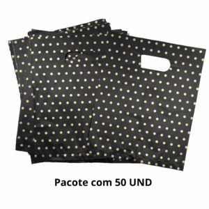 Sacola Fofa 20x25cm Bolinhas - PACOTE 50 UND