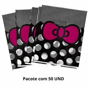 Sacola Fofa 20x25cm Lacinho - PACOTE 50 UND