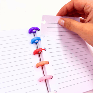 Caderno de Disco Pocket P 15,8x10,5 cm - 6 Discos - GLITTER - UND