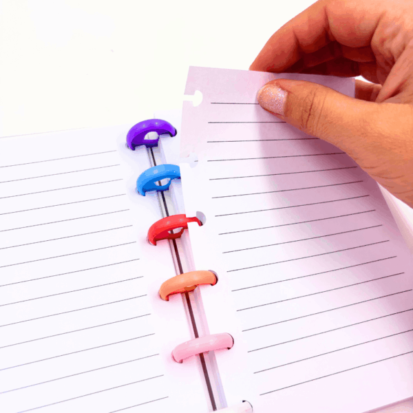 Caderno de Disco Pocket P 15,8x10,5 cm - 6 Discos - GLITTER - UND