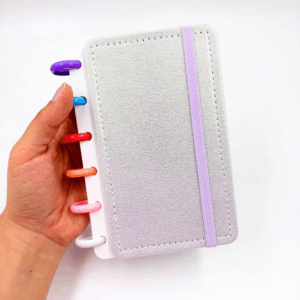 Caderno de Disco Pocket P 15,8x10,5 cm - 6 Discos - GLITTER - UND