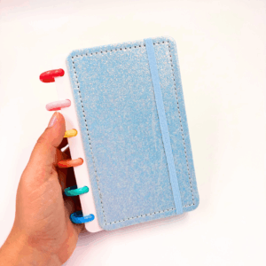 Caderno de Disco Pocket P 15,8x10,5 cm - 6 Discos - GLITTER - UND
