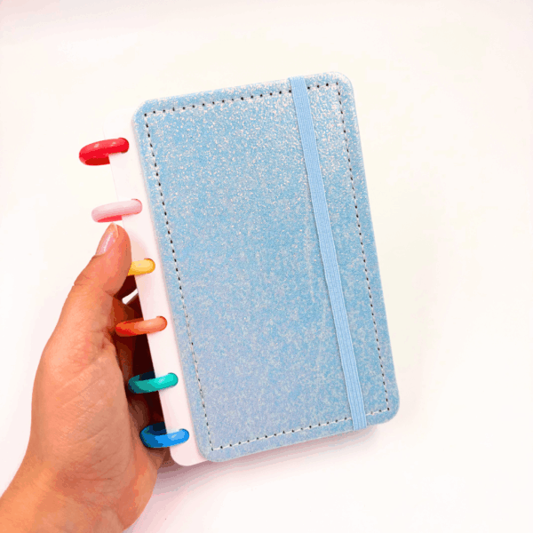 Caderno de Disco Pocket P 15,8x10,5 cm - 6 Discos - GLITTER - UND