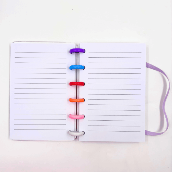 Caderno de Disco Pocket P 15,8x10,5 cm - 6 Discos - GLITTER - UND