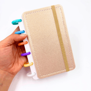 Caderno de Disco Pocket P 15,8x10,5 cm - 6 Discos - GLITTER - UND