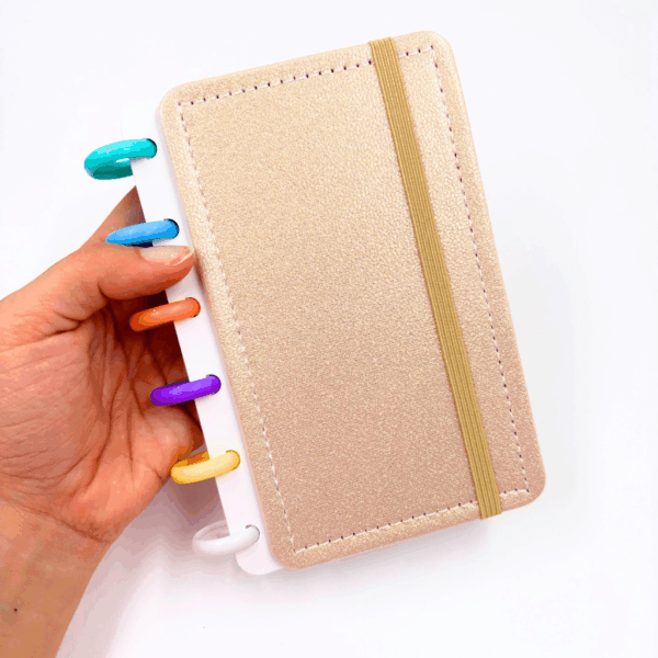 Caderno de Disco Pocket P 15,8x10,5 cm - 6 Discos - GLITTER - UND