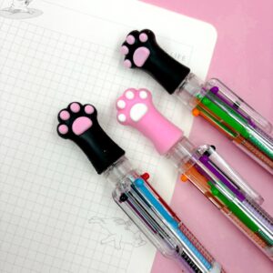 Caneta 6 Cores Transparente Patinha