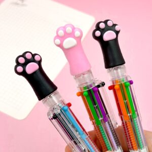 Caneta 6 Cores Transparente Patinha